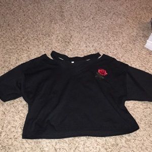 cute rose crop top